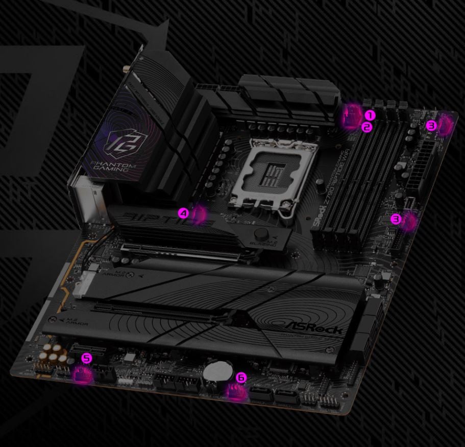 ASRock PHANTOM GAMING Z790 Riptide WiFi Motherboard